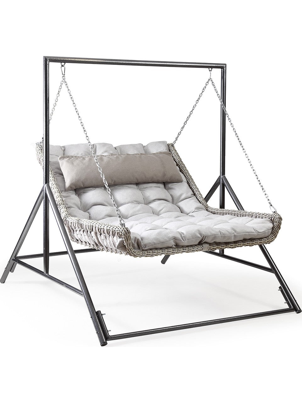 Capri Bed Ikili Rattan Bahçe Balkon Salıncağı 2 kişilik