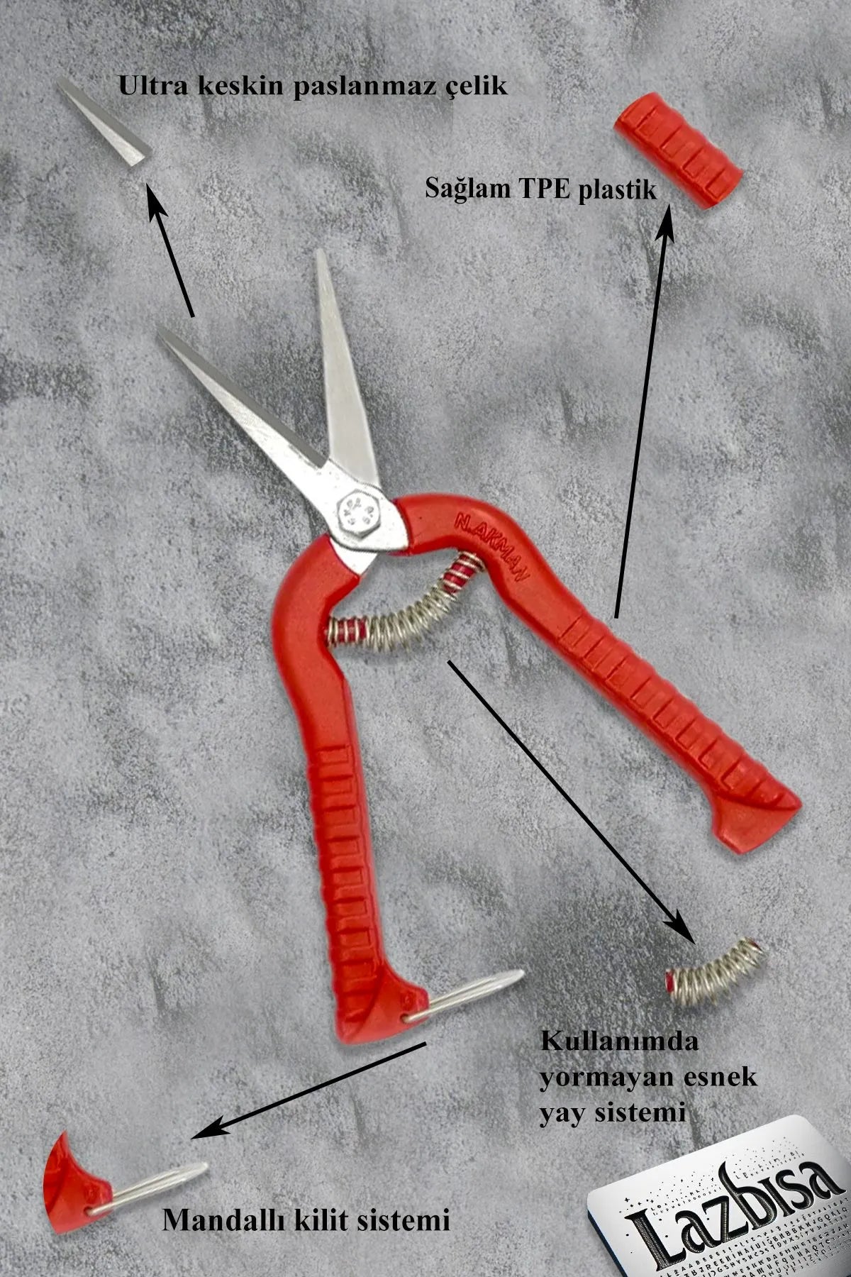 Budama Makası, Budama Testeresi ,Gül Dal Budama makası,Ve Aşı Çakısı Bıçağı 4 Lü Set