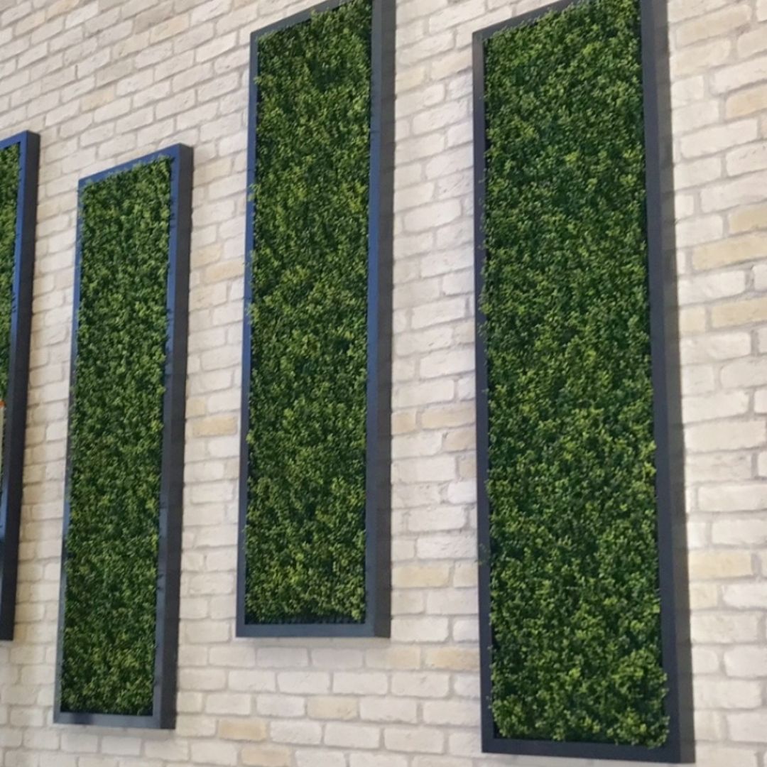 Şimşir Dikey Bahçe | Yapay Dikey Bahçe | Dekoratif Panel | Yapay Bitki Duvar Paneli | Şimşir Çit Panel