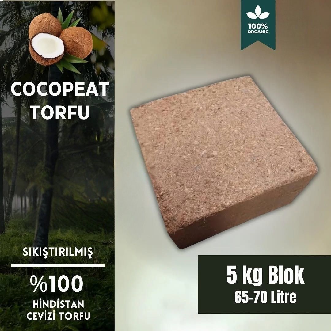 Cocopeat Torfu | Hindistan Cevizi Torfu | Torf Bloğu