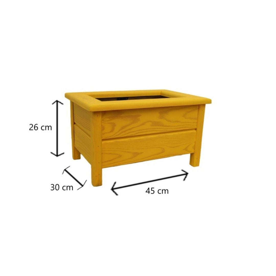 Ahşap Bahçe Saksısı | Dekoratif Ahşap Saksı | Doğal Bahçe Dekoru | Ahşap Saksı Modelleri | Bahçe Dekorasyonu | Balkon Saksıları