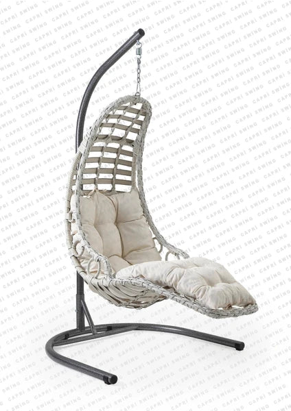 Capri Swing Bodrum Tekli Rattan Bahçe Salıncağı | Balkon Salıncağı