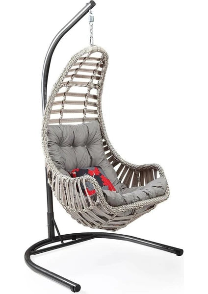 Capri Swing Datça Bahçe Salıncağı | Tek Kişilik | Rattan Salıncak