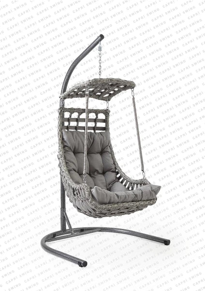 Alaçatı Tekli Rattan Bahçe Salıncağı |tek kişilik