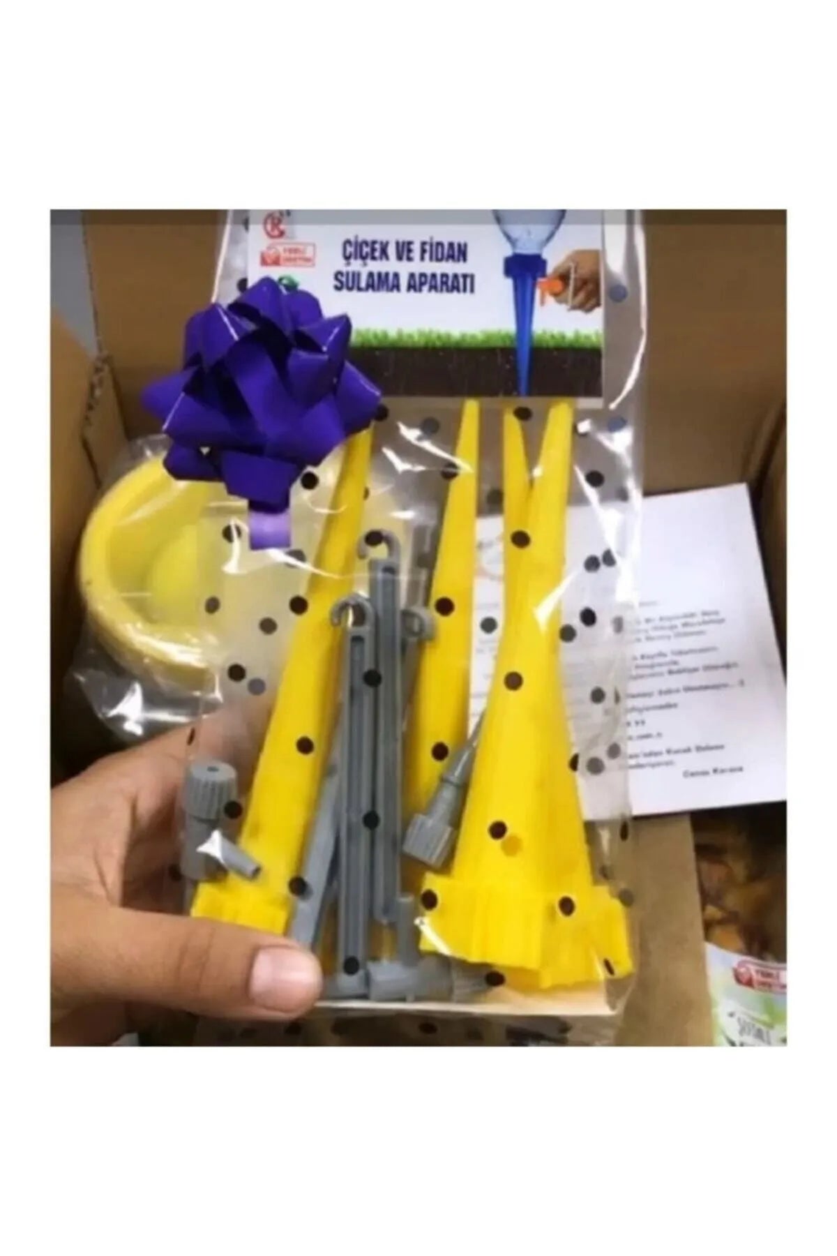 Zaman Ayarlı Çiçek Ve Fidan Sulama Aparatı 5 Adet Yerli Üretim 5 Litrelik Aparat Dahil