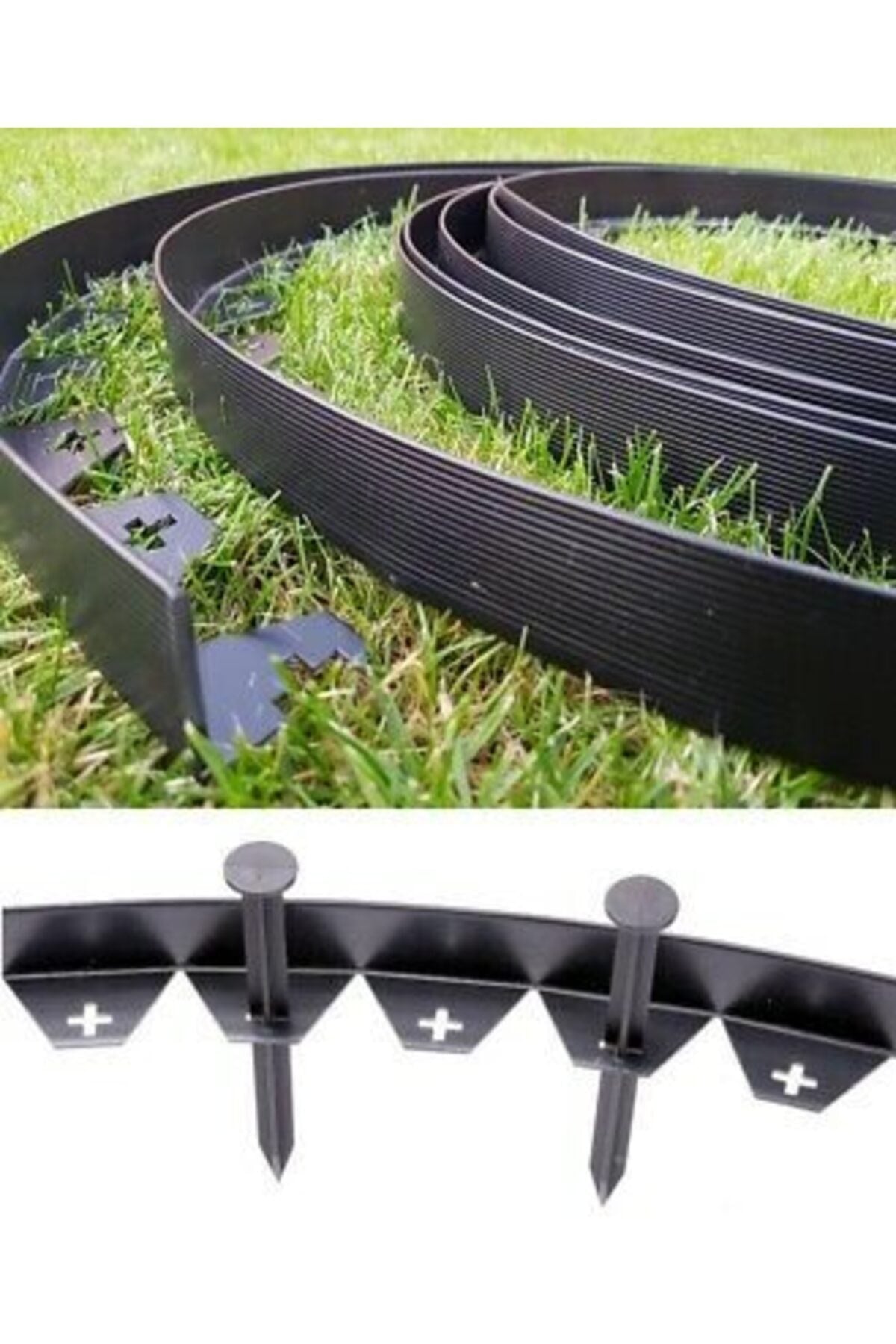 Esnek Yapıda Plastik Çim Sınırlayıcı