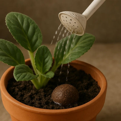 Saksı Besin Topu (10’lu) | Organik Çiçeklendirici & Yavaş Salınımlı Bitki Gübresi | Bitkiler İçin Saksı Besin Topu
