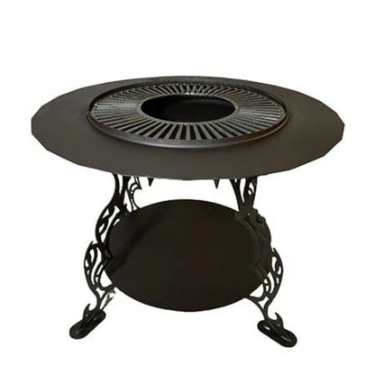 Odunluklu Ateş Çukuru | Bahçe Şöminesi, Bahçe Masası ve Izgara Opsiyonlu Çok Amaçlı Tasarım