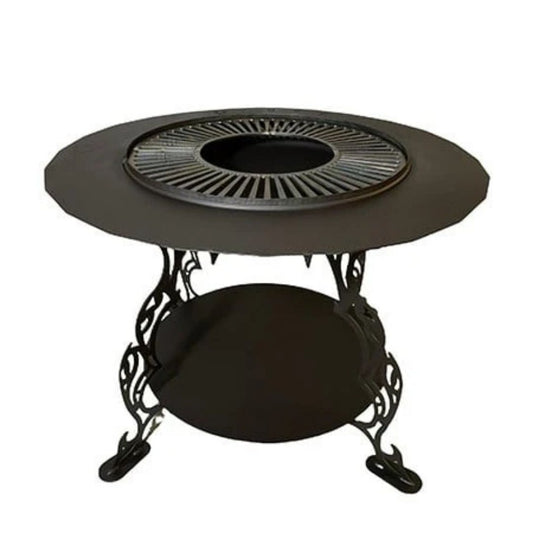 Odunluklu Ateş Çukuru | Bahçe Şöminesi, Bahçe Masası ve Izgara Opsiyonlu Çok Amaçlı Tasarım