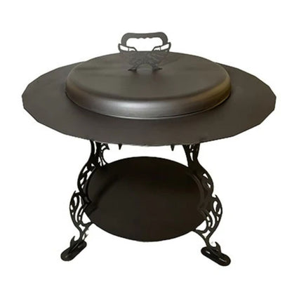 Odunluklu Ateş Çukuru | Bahçe Şöminesi, Bahçe Masası ve Izgara Opsiyonlu Çok Amaçlı Tasarım