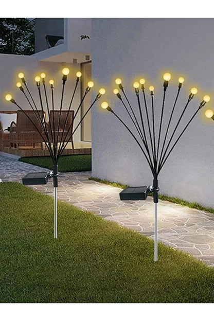 6 Led'li Güneş Enerjili Ateş Böceği Çiçek Lamba