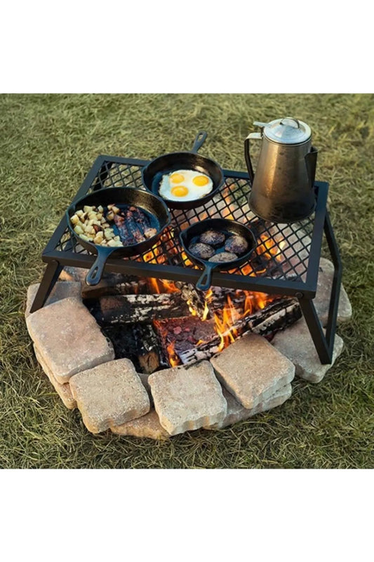 Ateş Üstü Ayaklı Katlanır Piknik Izgarası (BÜYÜK BOY)