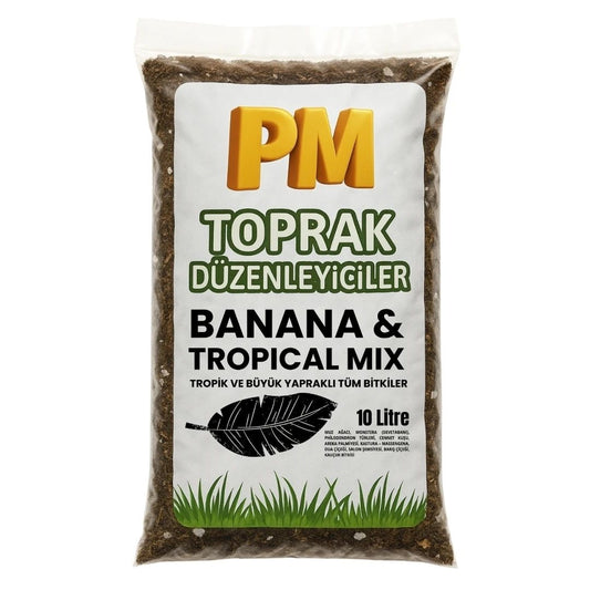 Banana & Tropical Mix | Muz Ağacı ve Tropikal Bitkiler İçin Özel Saksı Toprağı | Premium Drenajlı Karışım