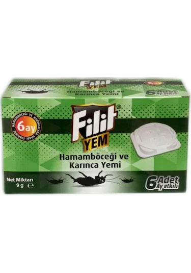 Filit Hamam Böceği ve Karınca Yemi Tableti 6'Lı