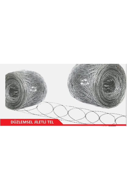 Jiletli Tel ve Çit Sistemleri Düzlemsel Jiletli Tel 45cm (10 METRE) 1. Kalite Galvaniz Dekoratif Bahçe Çiti Tel Çit