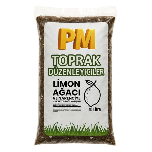 Limon Ağacı Toprağı 10 Litre | Narenciye ve Turunçgil Bitkileri İçin Özel Saksı Toprağı
