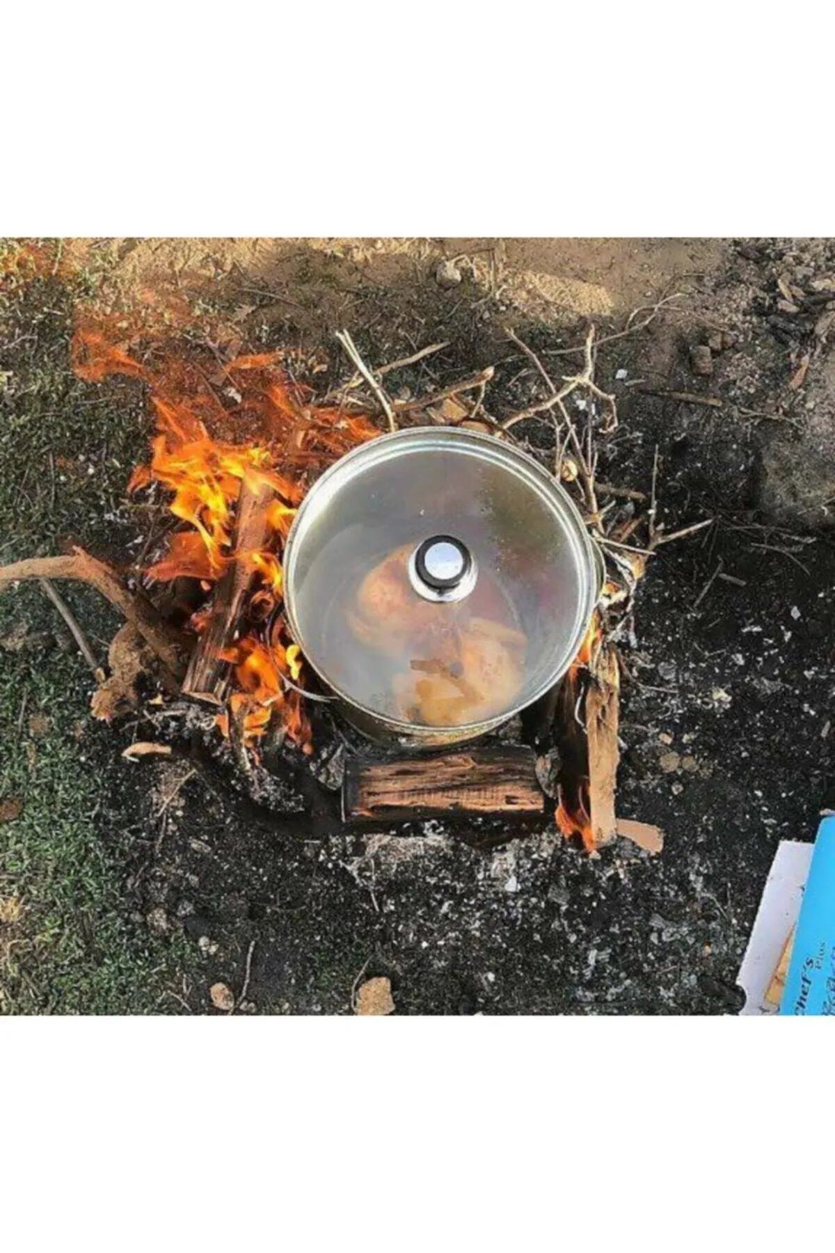 Paslanmaz Krom Çelik Teneke Tavuk Pişirme Aparatı 2 Li Takım